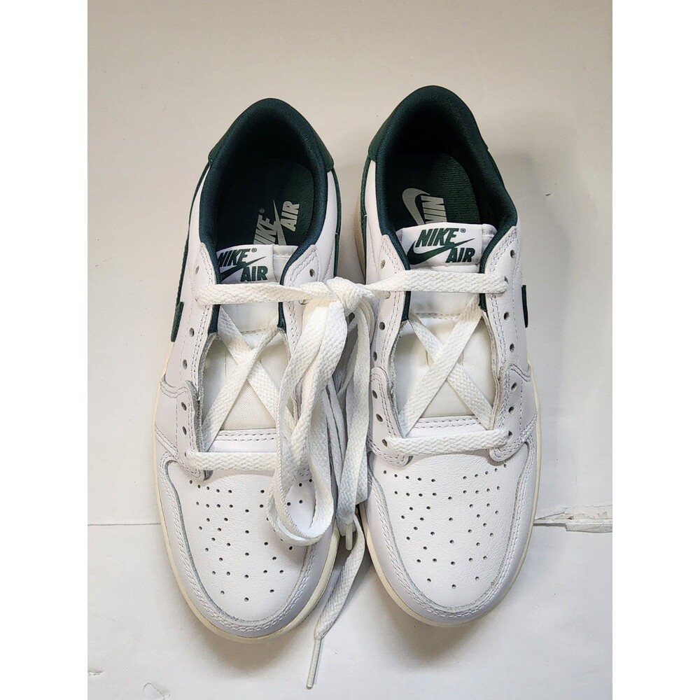 Nike Air Jordan 1 Retro OG Low Sneakers Womens 5.5 Oxidized Green & White